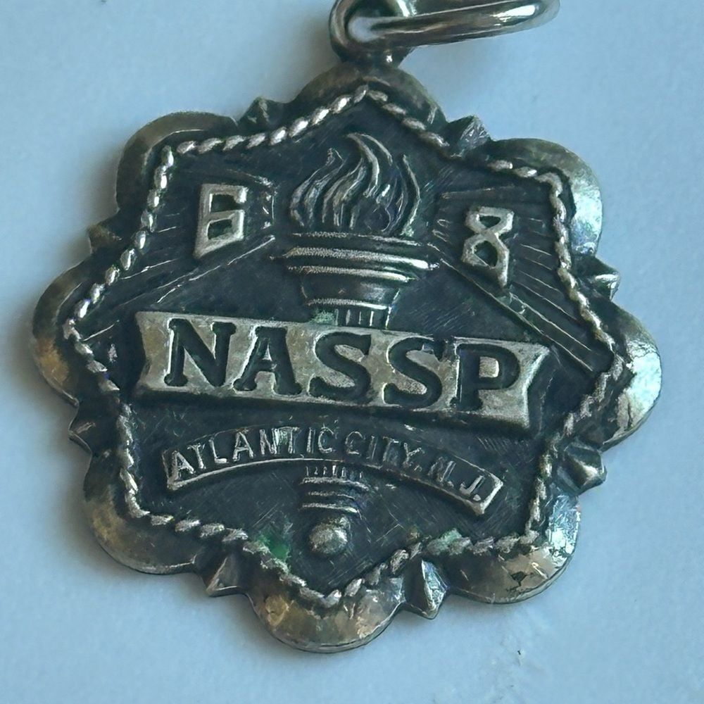 Vintage 1968 Natl. Assoc. Secondary School Principals Sterling Silver‎ Charm
